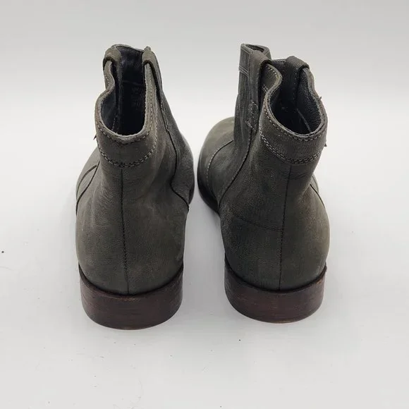 Camper Green Leather Ankle Booties - Picture 3 of 5